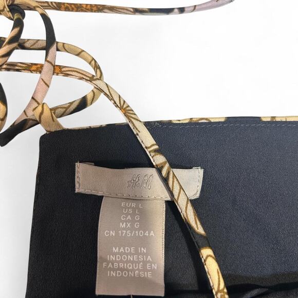 H&M Floral Midi Slip Dress Size L NWT - Picture 4 of 4